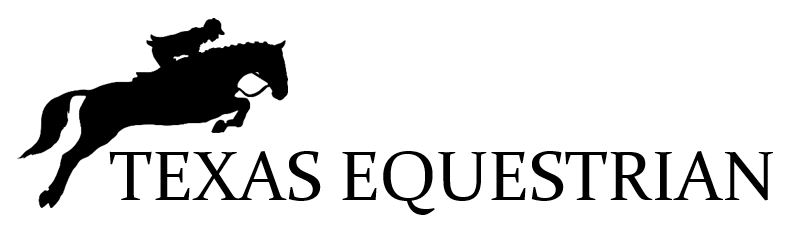 Texas equestrian logo horse jumping